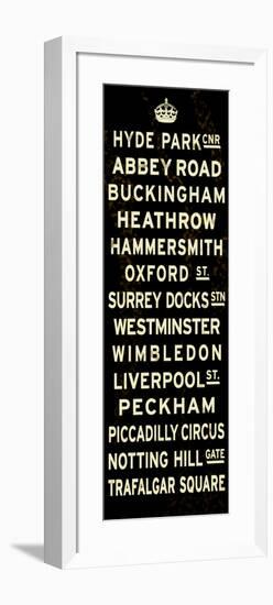 London Crown Sign-null-Framed Art Print