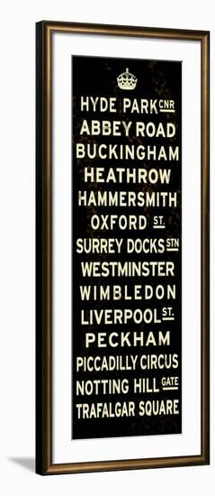 London Crown Sign--Framed Art Print