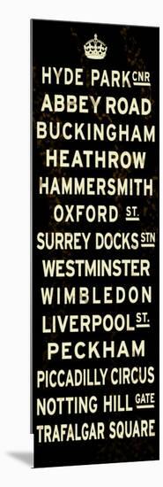 London Crown Sign-null-Mounted Art Print