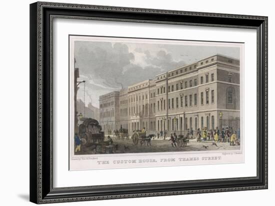 London Custom House-Thomas H Shepherd-Framed Art Print