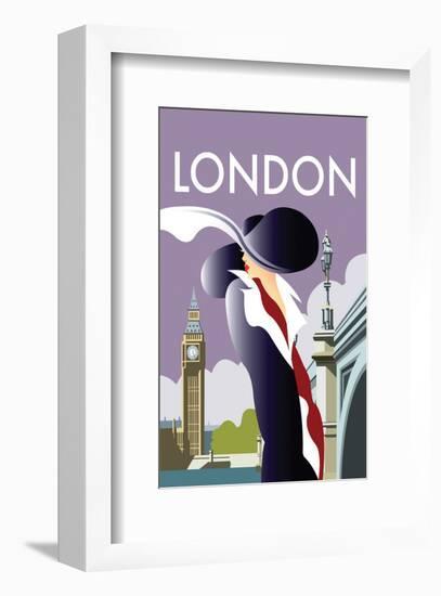 London - Dave Thompson Contemporary Travel Print-Dave Thompson-Framed Giclee Print
