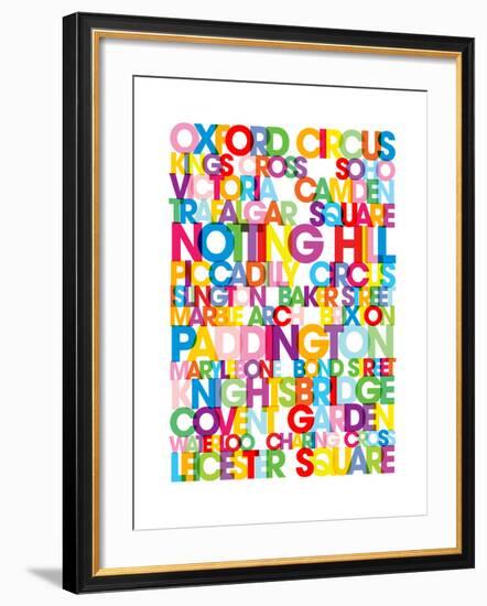 London Destinations Art-Michael Tompsett-Framed Art Print