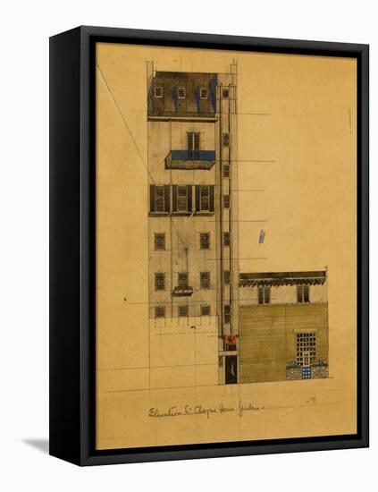 London, Elevation of Proposed Studio in Glebe Place and Upper Cheyne Walk, 1920-Charles Rennie Mackintosh-Framed Premier Image Canvas