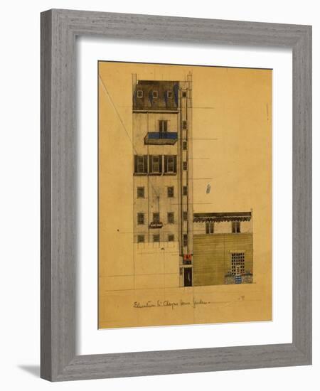 London, Elevation of Proposed Studio in Glebe Place and Upper Cheyne Walk, 1920-Charles Rennie Mackintosh-Framed Giclee Print
