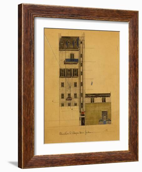 London, Elevation of Proposed Studio in Glebe Place and Upper Cheyne Walk, 1920-Charles Rennie Mackintosh-Framed Giclee Print