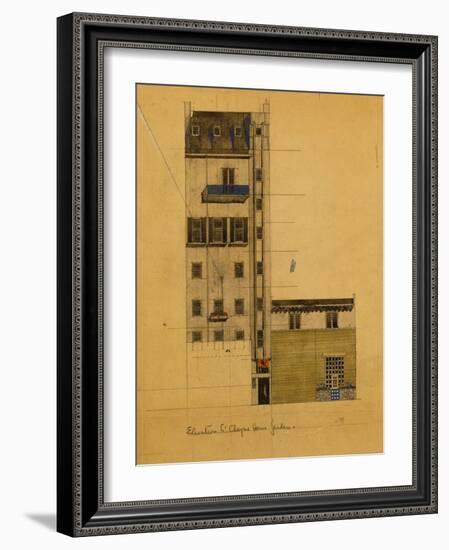 London, Elevation of Proposed Studio in Glebe Place and Upper Cheyne Walk, 1920-Charles Rennie Mackintosh-Framed Giclee Print