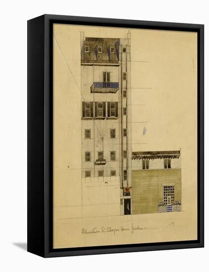 London, Elevation of Proposed Studio in Glebe Place and Upper Cheyne Walk, 1920-Charles Rennie Mackintosh-Framed Premier Image Canvas