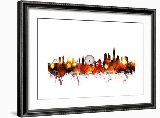 London England Skyline-Michael Tompsett-Framed Art Print