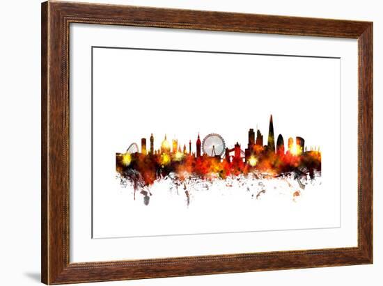 London England Skyline-Michael Tompsett-Framed Art Print