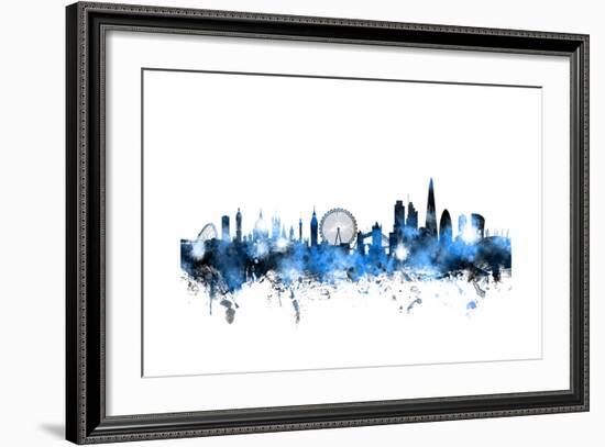 London England Skyline-Michael Tompsett-Framed Art Print