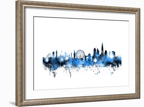 London England Skyline-Michael Tompsett-Framed Art Print