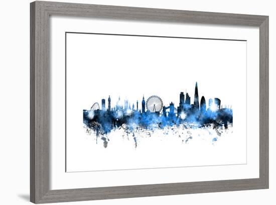 London England Skyline-Michael Tompsett-Framed Art Print