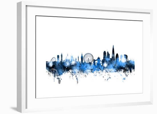 London England Skyline-Michael Tompsett-Framed Art Print