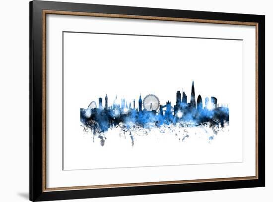 London England Skyline-Michael Tompsett-Framed Art Print