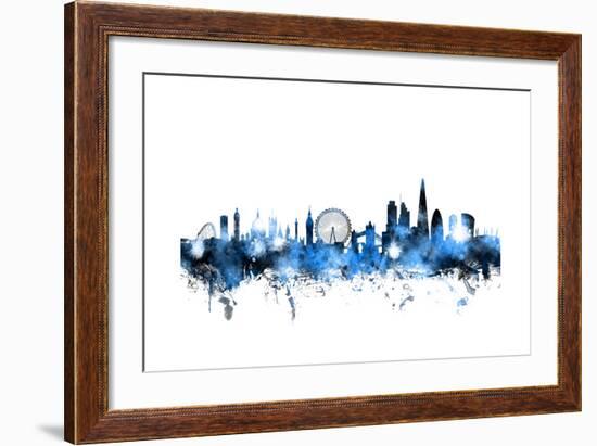 London England Skyline-Michael Tompsett-Framed Art Print