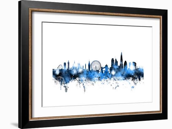 London England Skyline-Michael Tompsett-Framed Premium Giclee Print