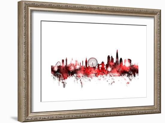 London England Skyline-Michael Tompsett-Framed Art Print