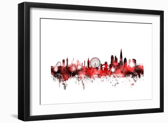 London England Skyline-Michael Tompsett-Framed Art Print