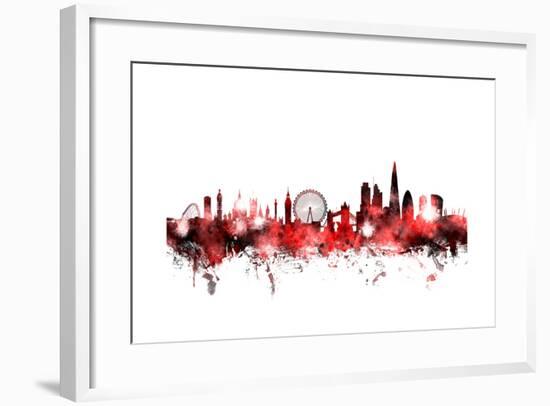 London England Skyline-Michael Tompsett-Framed Art Print