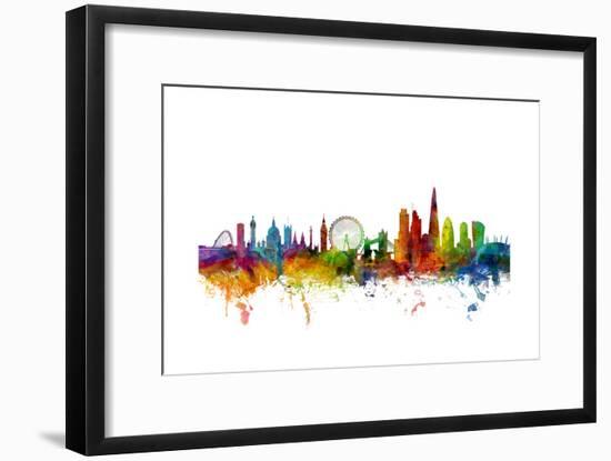 London England Skyline-Michael Tompsett-Framed Art Print