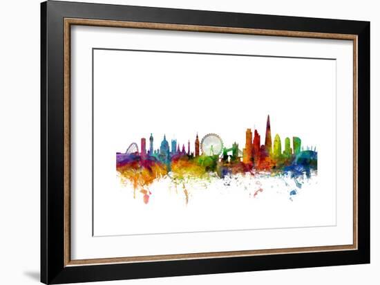 London England Skyline-Michael Tompsett-Framed Art Print