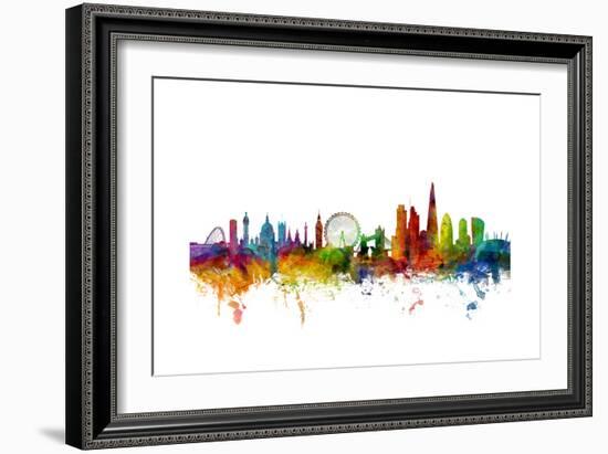 London England Skyline-Michael Tompsett-Framed Art Print