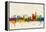 London England Skyline-Michael Tompsett-Framed Stretched Canvas