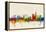 London England Skyline-Michael Tompsett-Framed Stretched Canvas