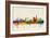 London England Skyline-Michael Tompsett-Framed Premium Giclee Print