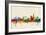 London England Skyline-Michael Tompsett-Framed Premium Giclee Print