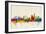 London England Skyline-Michael Tompsett-Framed Premium Giclee Print