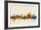 London England Skyline-Michael Tompsett-Framed Premium Giclee Print