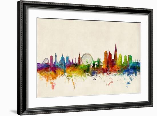 London England Skyline-Michael Tompsett-Framed Art Print