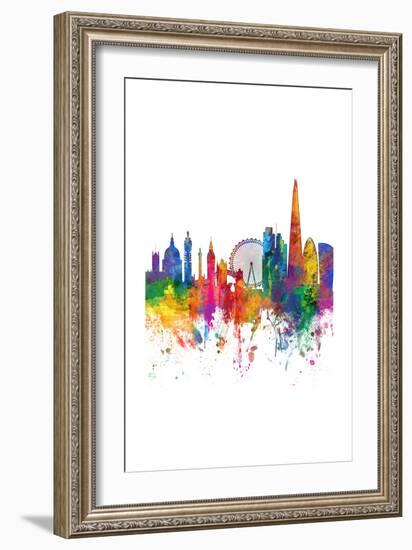 London England Skyline-Michael Tompsett-Framed Art Print