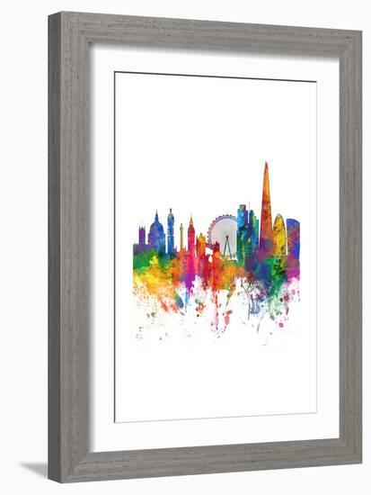 London England Skyline-Michael Tompsett-Framed Art Print