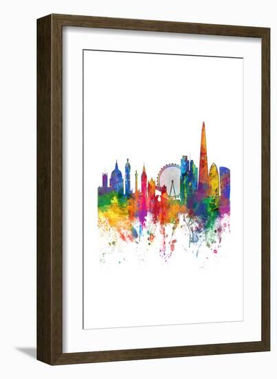 London England Skyline-Michael Tompsett-Framed Art Print