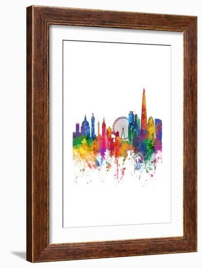 London England Skyline-Michael Tompsett-Framed Art Print