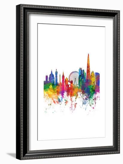 London England Skyline-Michael Tompsett-Framed Art Print