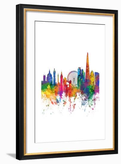 London England Skyline-Michael Tompsett-Framed Art Print