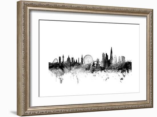 London England Skyline-Michael Tompsett-Framed Art Print