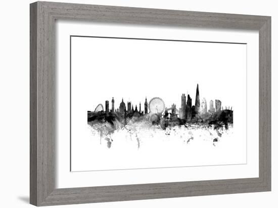 London England Skyline-Michael Tompsett-Framed Art Print