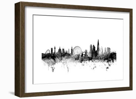 London England Skyline-Michael Tompsett-Framed Art Print