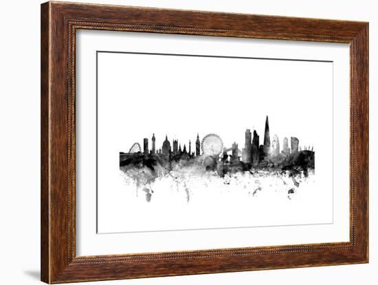 London England Skyline-Michael Tompsett-Framed Art Print