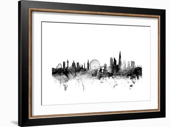 London England Skyline-Michael Tompsett-Framed Art Print