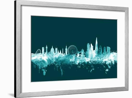 London England Skyline-Michael Tompsett-Framed Art Print