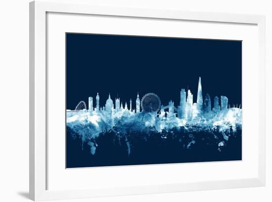 London England Skyline-Michael Tompsett-Framed Art Print