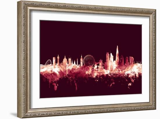 London England Skyline-Michael Tompsett-Framed Art Print