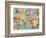 London England Street Map-Michael Tompsett-Framed Art Print