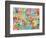 London England Street Map-Michael Tompsett-Framed Art Print