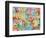 London England Street Map-Michael Tompsett-Framed Art Print